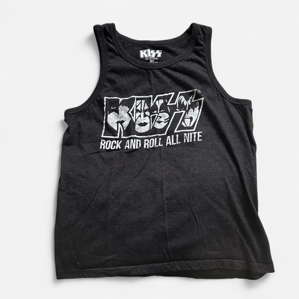 KISS Rock and Roll all Nite Grey Tank